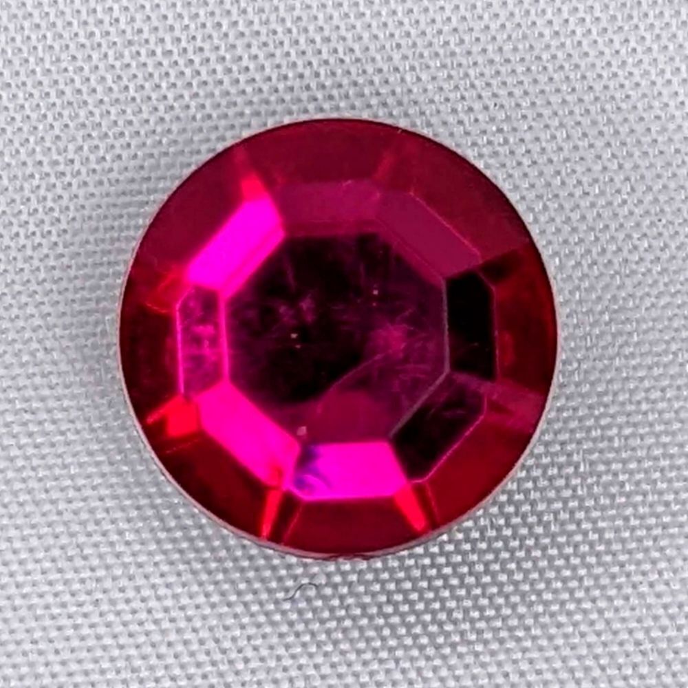 Crocs Fuschia Pink Round Gem Jibbitz Charm